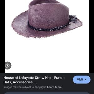 House of Lafayette straw hat
